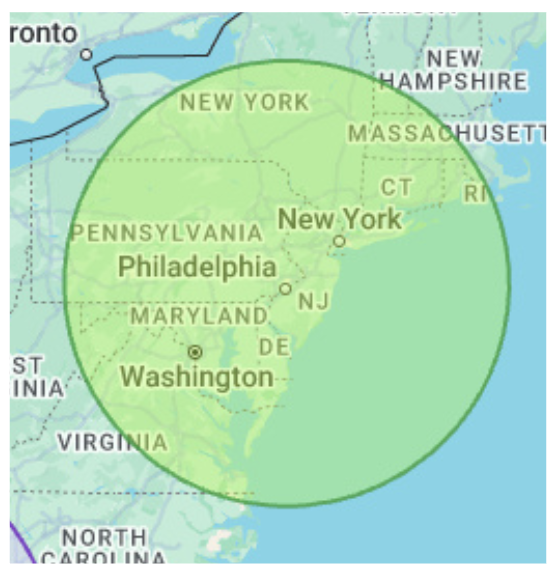 Northeast Region Map